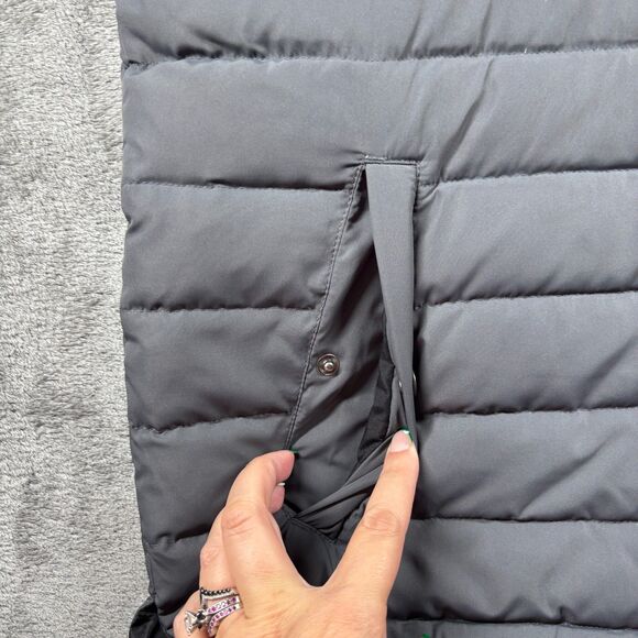 J. Crew Men Down Filled Puffer Vest Full Zip Pockets Gorpcore Preppy Gray Medium - Picture 2 of 9